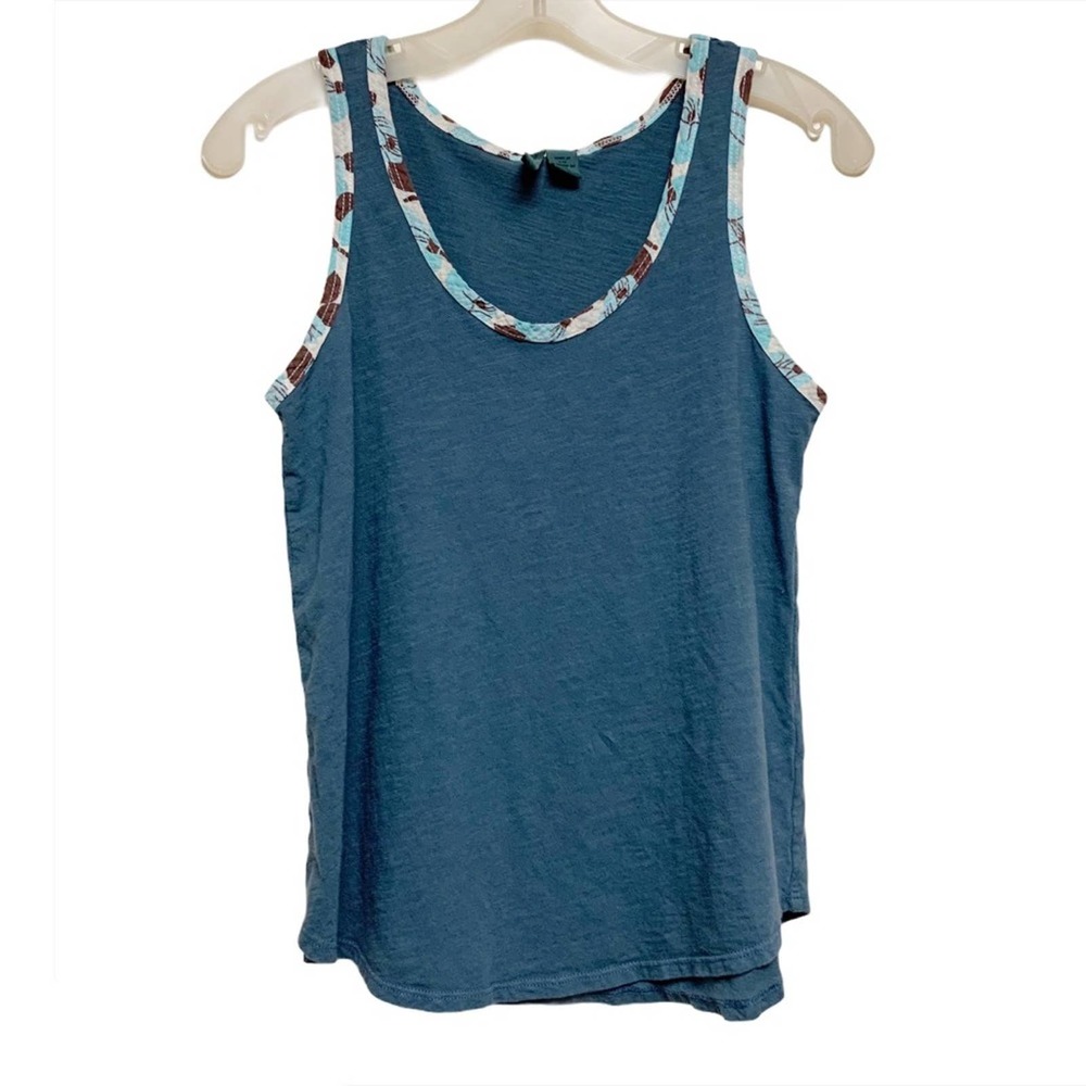 Anthropologie LEFT OF CENTER Slate Blue Tank Top